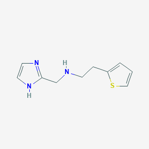 molecular formula C10H13N3S B13260011 (1H-Imidazol-2-ylmethyl)[2-(thiophen-2-yl)ethyl]amine 