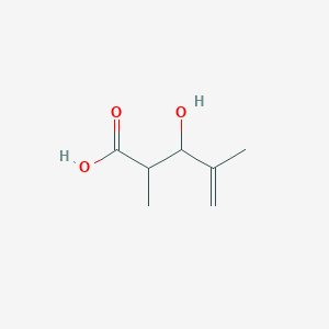 molecular formula C7H12O3 B13260019 3-Hydroxy-2,4-dimethylpent-4-enoic acid 