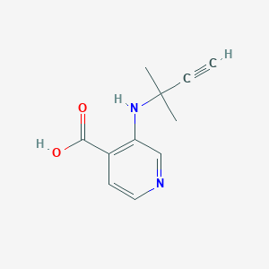 3-[(2-Methylbut-3-yn-2-yl)amino]pyridine-4-carboxylic acid