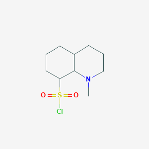 molecular formula C10H18ClNO2S B13260074 1-Methyl-decahydroquinoline-8-sulfonyl chloride 