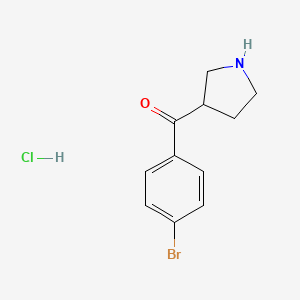 (4-Bromophenyl)(pyrrolidin-3-yl)methanone hydrochloride