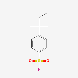 molecular formula C11H15FO2S B13260104 4-(2-Methylbutan-2-yl)benzene-1-sulfonyl fluoride 