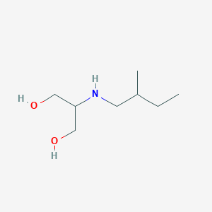 molecular formula C8H19NO2 B13260136 2-[(2-Methylbutyl)amino]propane-1,3-diol 