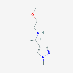 (2-Methoxyethyl)[1-(1-methyl-1H-pyrazol-4-yl)ethyl]amine