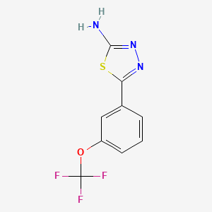 5-[3-(Trifluoromethoxy)phenyl]-1,3,4-thiadiazol-2-amine