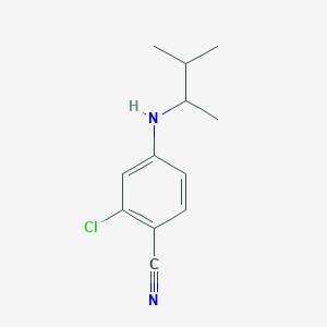 2-Chloro-4-[(3-methylbutan-2-yl)amino]benzonitrile