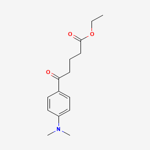 molecular formula C15H21NO3 B1326023 5-[4-(N,N-二甲氨基)苯基]-5-氧代戊酸乙酯 CAS No. 951885-95-3