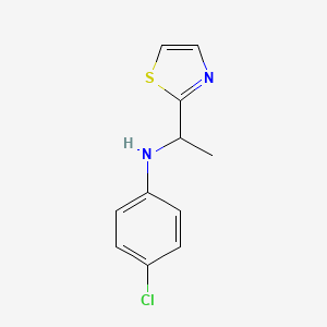 4-chloro-N-[1-(1,3-thiazol-2-yl)ethyl]aniline