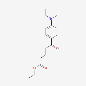molecular formula C17H25NO3 B1326027 5-[4-(N,N-二乙氨基)苯基]-5-酮戊酸乙酯 CAS No. 951886-07-0