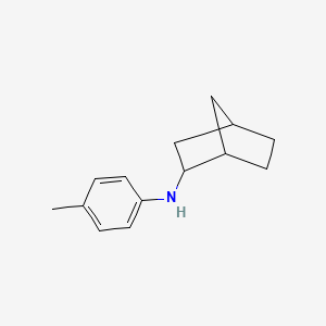 molecular formula C14H19N B13260278 N-(4-Methylphenyl)bicyclo[2.2.1]heptan-2-amine 