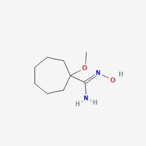 N'-Hydroxy-1-methoxycycloheptane-1-carboximidamide