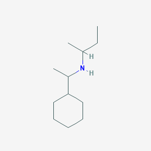 molecular formula C12H25N B13260295 (Butan-2-yl)(1-cyclohexylethyl)amine 