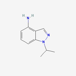 molecular formula C10H13N3 B13260331 1-(Propan-2-yl)-1H-indazol-4-amine 