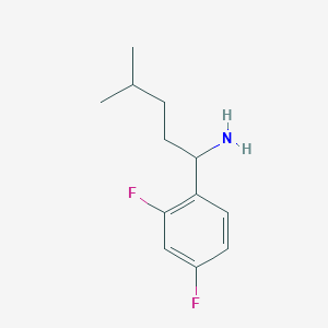 1-(2,4-Difluorophenyl)-4-methylpentan-1-amine