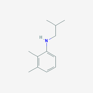 molecular formula C12H19N B13260342 2,3-Dimethyl-N-(2-methylpropyl)aniline 