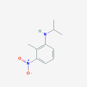 molecular formula C10H14N2O2 B13260349 2-methyl-3-nitro-N-(propan-2-yl)aniline 