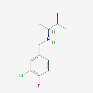 [(3-Chloro-4-fluorophenyl)methyl](3-methylbutan-2-yl)amine