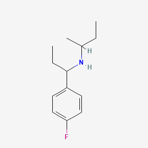 molecular formula C13H20FN B13260354 (Butan-2-yl)[1-(4-fluorophenyl)propyl]amine 