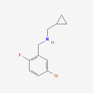 [(5-Bromo-2-fluorophenyl)methyl](cyclopropylmethyl)amine