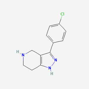 3-(4-Chlorophenyl)-1H,4H,5H,6H,7H-pyrazolo[4,3-C]pyridine