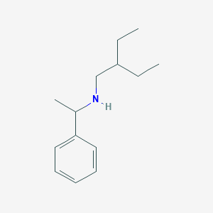 molecular formula C14H23N B13260394 (2-Ethylbutyl)(1-phenylethyl)amine 