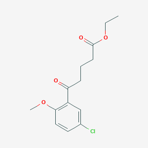 B1326043 Ethyl 5-(5-chloro-2-methoxyphenyl)-5-oxovalerate CAS No. 951886-69-4
