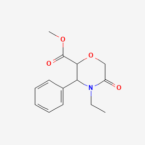 Methyl 4-ethyl-5-oxo-3-phenylmorpholine-2-carboxylate