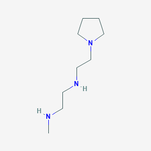 molecular formula C9H21N3 B13260496 [2-(Methylamino)ethyl][2-(pyrrolidin-1-YL)ethyl]amine 