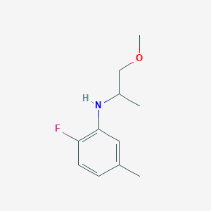 2-fluoro-N-(1-methoxypropan-2-yl)-5-methylaniline