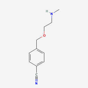 4-{[2-(Methylamino)ethoxy]methyl}benzonitrile