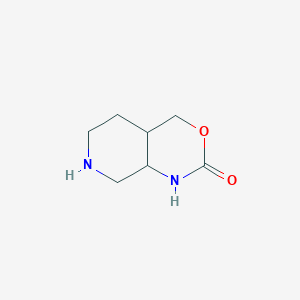 molecular formula C7H12N2O2 B13260535 Octahydro-1H-pyrido[3,4-d][1,3]oxazin-2-one 