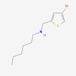 [(4-Bromothiophen-2-yl)methyl](hexyl)amine