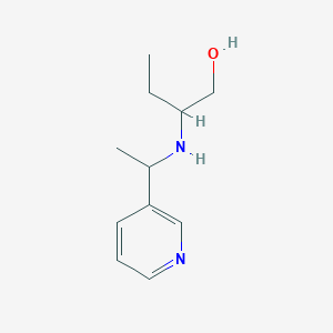 2-{[1-(Pyridin-3-yl)ethyl]amino}butan-1-ol