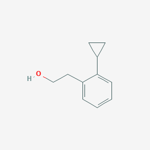 molecular formula C11H14O B13260637 2-(2-Cyclopropylphenyl)ethan-1-OL 