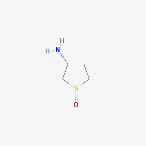 molecular formula C4H9NOS B13260680 3-Amino-1lambda-thiolan-1-one 