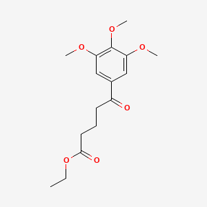molecular formula C16H22O6 B1326069 5-(3,4,5-三甲氧基苯基)-5-酮戊酸乙酯 CAS No. 951887-67-5