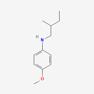 molecular formula C12H19NO B13260695 4-methoxy-N-(2-methylbutyl)aniline 