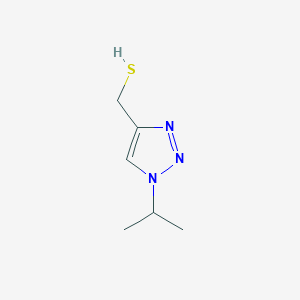 molecular formula C6H11N3S B13260701 [1-(Propan-2-yl)-1H-1,2,3-triazol-4-yl]methanethiol 