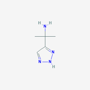 molecular formula C5H10N4 B13260702 2-(1h-1,2,3-Triazol-4-yl)propan-2-amine 