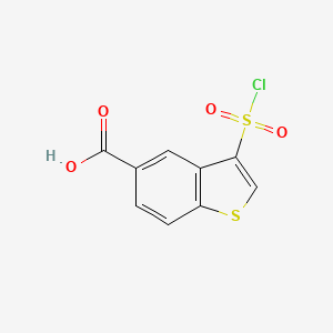 3-(Chlorosulfonyl)-1-benzothiophene-5-carboxylic acid