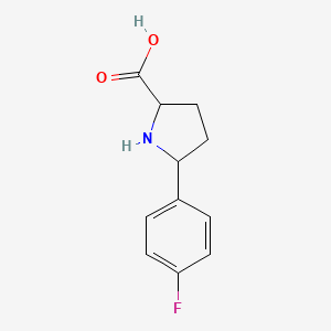 5-(4-Fluorophenyl)pyrrolidine-2-carboxylic acid