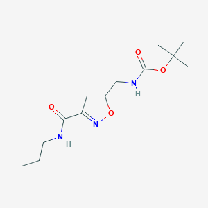 tert-Butyl N-{[3-(propylcarbamoyl)-4,5-dihydro-1,2-oxazol-5-yl]methyl}carbamate