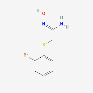 2-[(2-Bromophenyl)sulfanyl]-N'-hydroxyethanimidamide