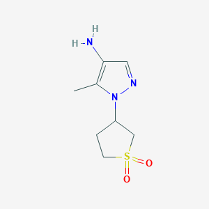 3-(4-Amino-5-methyl-1h-pyrazol-1-yl)tetrahydrothiophene 1,1-dioxide