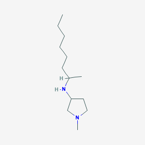 molecular formula C13H28N2 B13260814 1-Methyl-N-(octan-2-yl)pyrrolidin-3-amine 