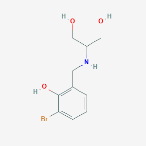 2-{[(3-Bromo-2-hydroxyphenyl)methyl]amino}propane-1,3-diol