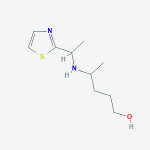 4-{[1-(1,3-Thiazol-2-yl)ethyl]amino}pentan-1-ol