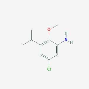 5-Chloro-2-methoxy-3-(propan-2-yl)aniline