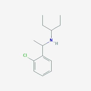 molecular formula C13H20ClN B13260906 [1-(2-Chlorophenyl)ethyl](pentan-3-YL)amine 