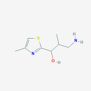 3-Amino-2-methyl-1-(4-methyl-1,3-thiazol-2-yl)propan-1-ol